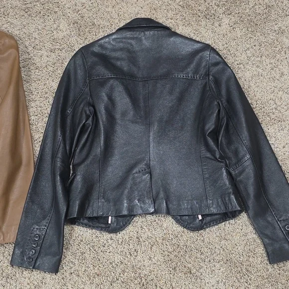 Leather Jacket Blazer Bundle 2 Womens Sz 4 Small - Picture 5 of 8